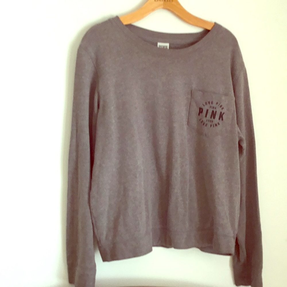 Victoria’s Secret grey sweatshirt size L.